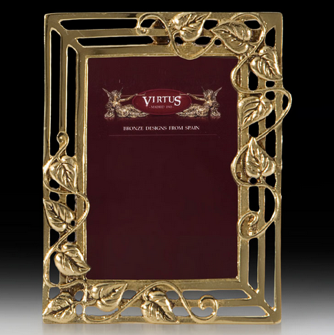 Рамка для фотографий "Листья" 16х12,5 см (бронза, золото) Испания
