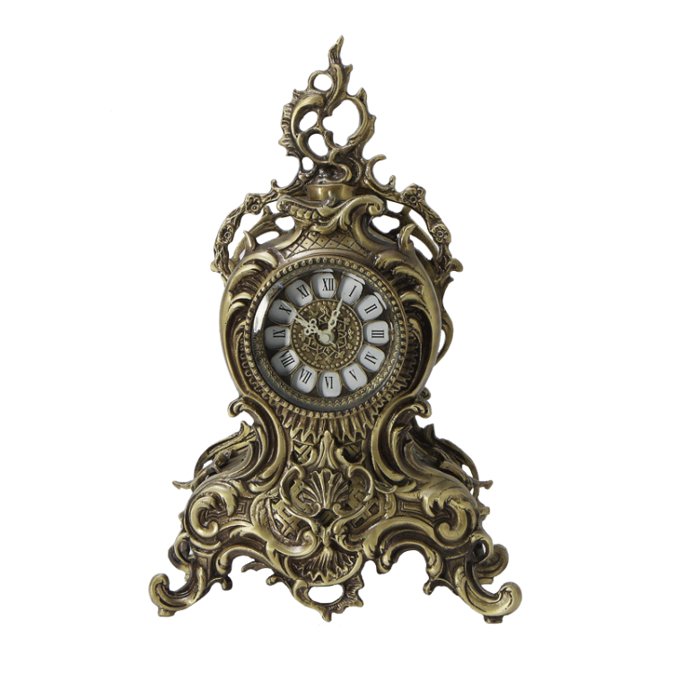 Часы каминные "Дон Жуан" 35см (бронза, антик) Испания