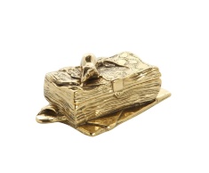 Шкатулка &quot;Кошельковая Мышь&quot; денежный талисман 11х7см (латунь, золото) Италия