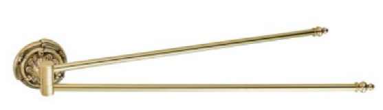 Полотенцедержатель поворотный "Barocco" 100х60х62см (латунь, золото) Италия