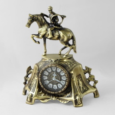 Часы каминные бронзовые &quot;Королевский гонец антик&quot; (Португалия)