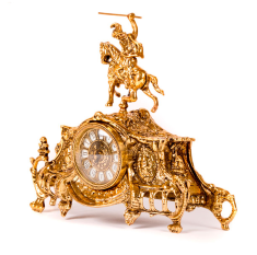 Часы каминные (бронза, золото) Испания  