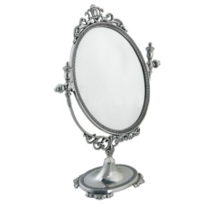 Зеркало настольное ''Мечта'' 27х38см (латунь, состаренное серебро) Италия