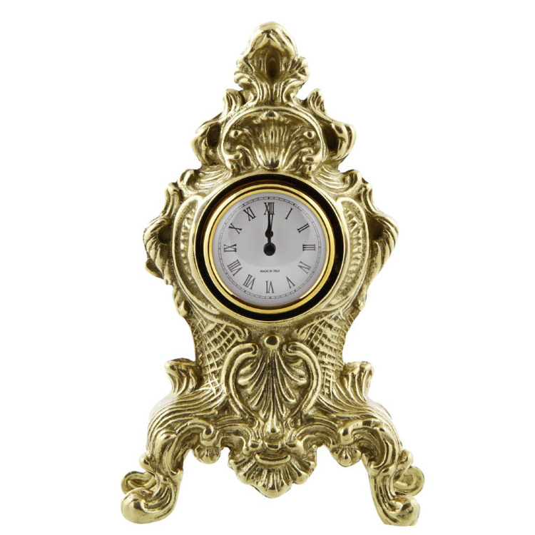 Часы бронзовые каминные "Валентина" (золото, бронза)
