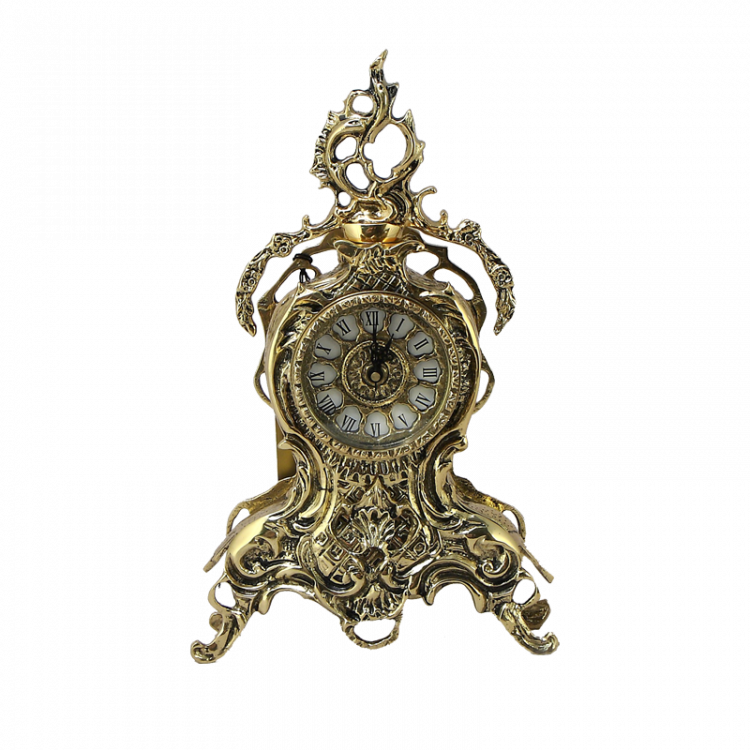 Часы каминные "Дон Жуан Кришта" 35х22х10см (бронза, золото) Португалия