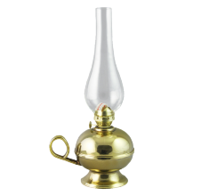 Лампа керосиновая "Бочча" h31х16х11см (латунь, золото) Италия